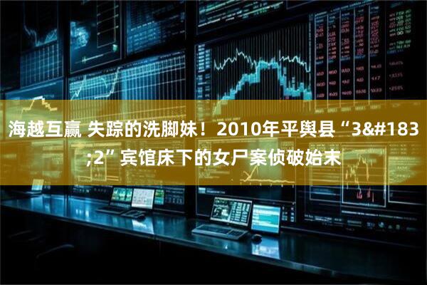 海越互赢 失踪的洗脚妹！2010年平舆县“3·2”宾馆床下的女尸案侦破始末