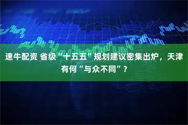速牛配资 省级“十五五”规划建议密集出炉，天津有何“与众不同”？