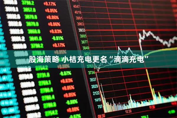 股海策略 小桔充电更名“滴滴充电”
