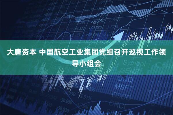 大唐资本 中国航空工业集团党组召开巡视工作领导小组会